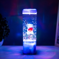 Лава-лампа "Мишка" LED 2Вт от батареек 3хАА синий 7х7х24 см Лава-лампа "Мишка" LED 2Вт от батареек 3хАА синий 7х7х24 см