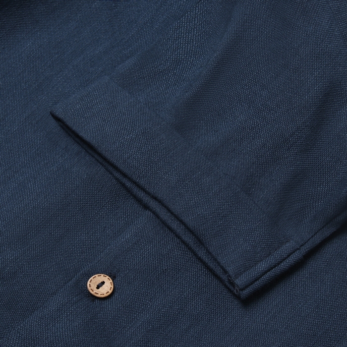 Костюм детский (рубашка и шорты) Крошка Я Linen, р. 92-98, синий