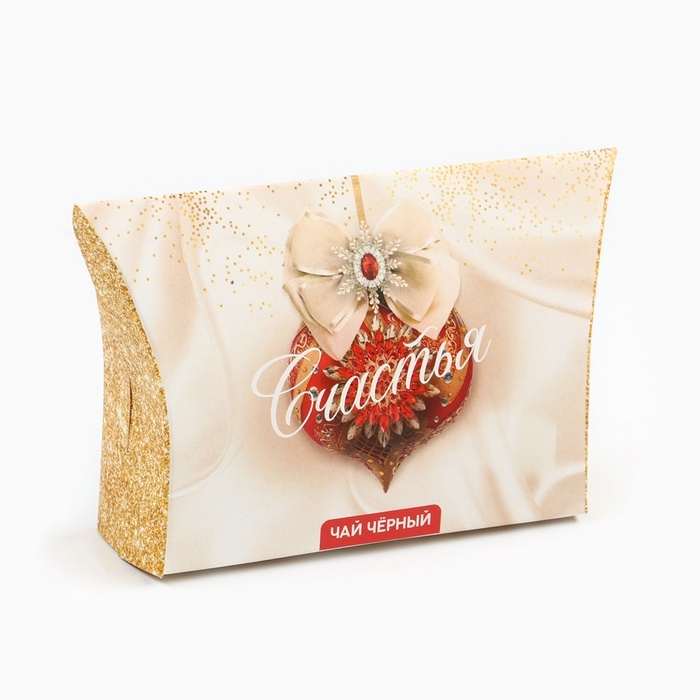 Чай чёрный новогодний &laquo;Счастья&raquo;, со вкусом имбирного пряника, 20 г.