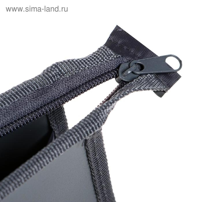 Папка А2 с ручками, 640 х 470мм, пластик, молния сверху, ПМ-А2-35, серая Папка А2 с ручками, 640 х 470мм, пластик, молния сверху, ПМ-А2-35, серая