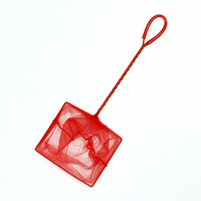 Сачок аквариумный 15 см, красный Сачок аквариумный 15 см, красный