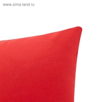 Наволочка &laquo;Этель&raquo; 50х70 см, цвет красный, поплин, 125 г/м&sup2;