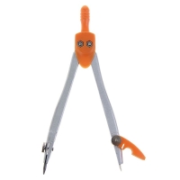 Циркуль металлический в пластиковой тубе с защитным колпачком на иголке