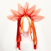 Карнавальный ободок &laquo;Лучистое солнце&raquo;, цвет красно-оранжевый