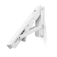 Кронштейн складной для столов и полок ТУНДРА, 2 шт., длина 200 мм, сталь, цвет белый Кронштейн складной для столов и полок ТУНДРА, 2 шт., длина 200 мм, сталь, цвет белый