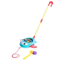 Каталка на палке «Световой самолётик», световые и звуковые эффекты, цвета МИКС Каталка на палке «Световой самолётик», световые и звуковые эффекты, цвета МИКС