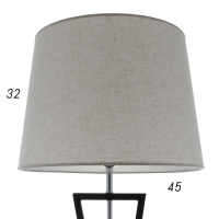 Торшер 16436/1 Е27 40Вт черно-хромовый 41х43х142 см