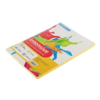 Бумага цветная А4, 100 листов Calligrata Интенсив, жёлтая, 80 г/м&sup2;