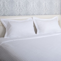 Простыня Атра евро 220х240 см сатин-страйп отбеленный 1х1 140г/м&sup2; 100% хлопок