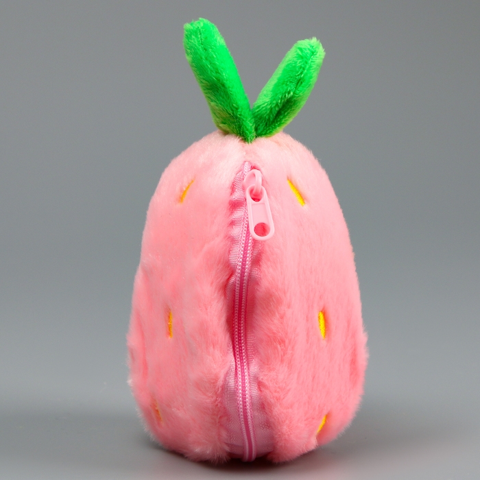 Мягкая игрушка &laquo;Зайка-клубника&raquo; на брелоке, 11 см