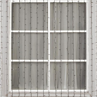 Гирлянда &laquo;Занавес&raquo; 2 &times; 9 м, IP44, УМС, тёмная нить, 1800 LED, свечение мульти, 220 В