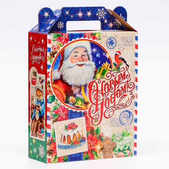 Новый год. Подарочная коробка новогодняя В гостях у сказки 17 х 7 х 25,5 см. Новый год. Подарочная коробка новогодняя В гостях у сказки 17 х 7 х 25,5 см.