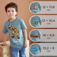 Набор термотрансферов для мальчиков, 5 шт Набор термотрансферов для мальчиков, 5 шт