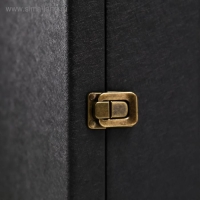 Шкатулка дерево, кожзам для 2 бутылок "Чёрная с оранжевой вставкой" 4 предмета 34,5х20х12 см 51968 Шкатулка дерево, кожзам для 2 бутылок "Чёрная с оранжевой вставкой" 4 предмета 34,5х20х12 см 51968