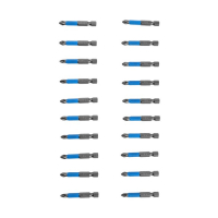 Биты ТУНДРА, сталь S2, пластиковая коробка, PH2 х 50 мм, 20 шт.
