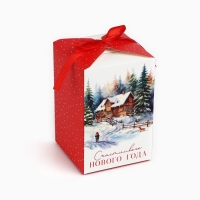 Коробка подарочная новогодняя складная &laquo;Счастливого Нового года&raquo;, 12 х 18 х 12 см, Новый год
