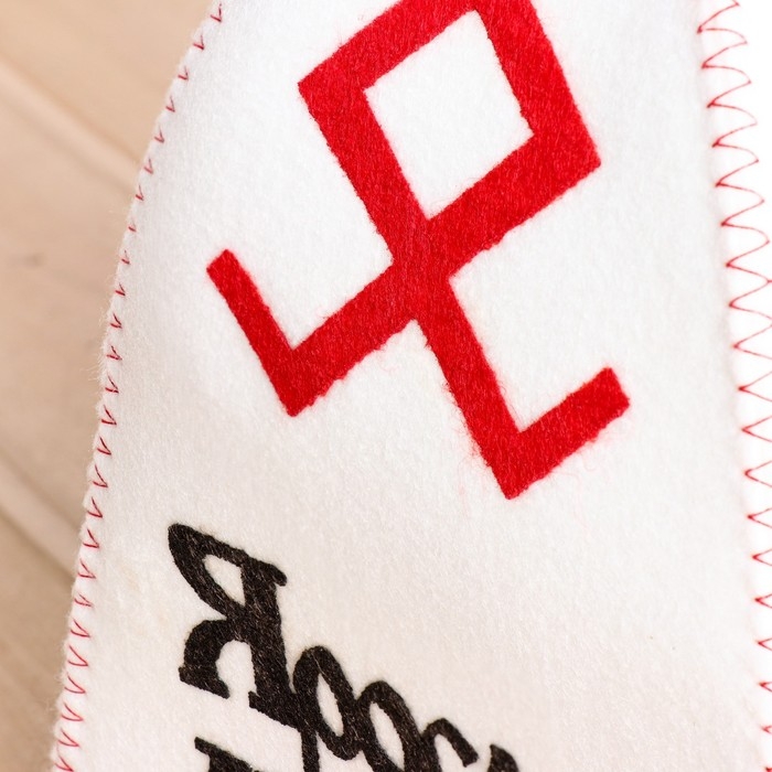 Шапка для бани с аппликацией Шапка для бани с аппликацией "Ярослав Мудрый"