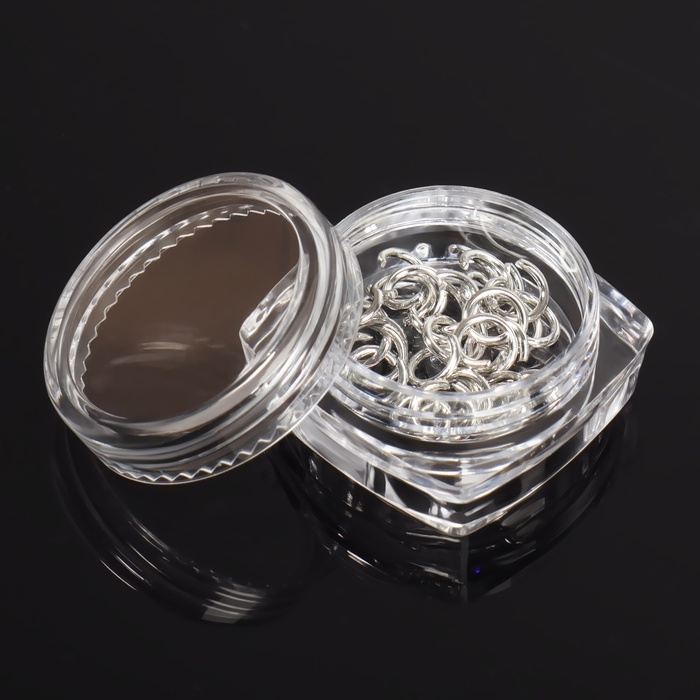 Фигурки для дизайна ногтей &laquo;Пирсинг&raquo;, объёмные, металлические, цвет серебристый