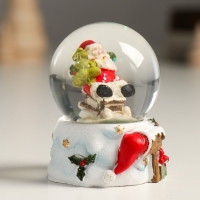 Сувенир полистоун водяной шар "Дедушка Мороз с ёлочкой с горы" 4,5х4,5х6,5 см Сувенир полистоун водяной шар "Дедушка Мороз с ёлочкой с горы" 4,5х4,5х6,5 см