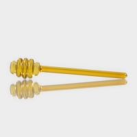 Палочка стеклянная для мёда &laquo;Медок&raquo;, 15&times;3,2 см, цвет жёлтый