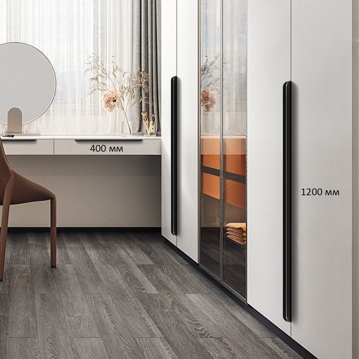 Ручка торцевая CAPPIO RT002BL, L=400 мм, м/о 256 мм, цвет черный Ручка торцевая CAPPIO RT002BL, L=400 мм, м/о 256 мм, цвет черный