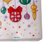 Салфетки новогодние бумажные «С Новым годом: шары», однослойные, 24х24 см, 20 шт. Салфетки новогодние бумажные «С Новым годом: шары», однослойные, 24х24 см, 20 шт.