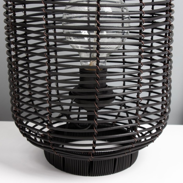 Настольная лампа "Бурмис" Е27 15Вт черный 23х23х40 см RISALUX