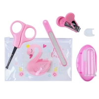 Набор маникюрный детский &laquo;Для Малышки&raquo;, 4 предмета: ножнички, книпсер, пилочка, щётка