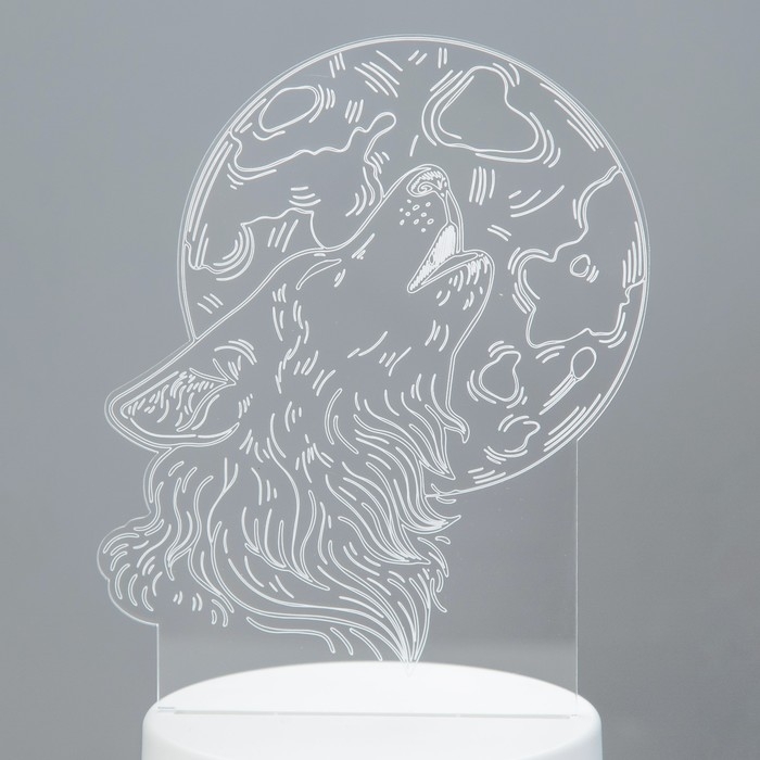 Светильник "Волк" LED белый 12х9,5х16 см RISALUX