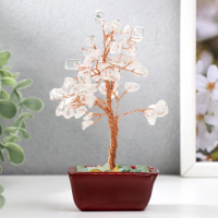 Сувенир бонсай 60 камней "Денежное дерево с кристаллами" 13х7х5 см