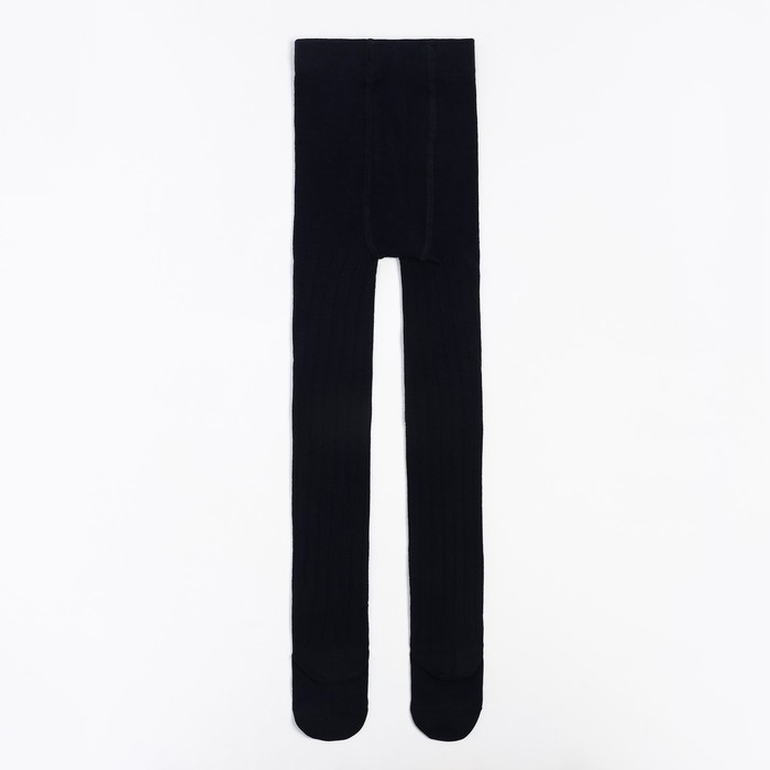 Колготки детские &laquo;вертикальная полоска&raquo;, цвет тёмно-синий, рост 122-128