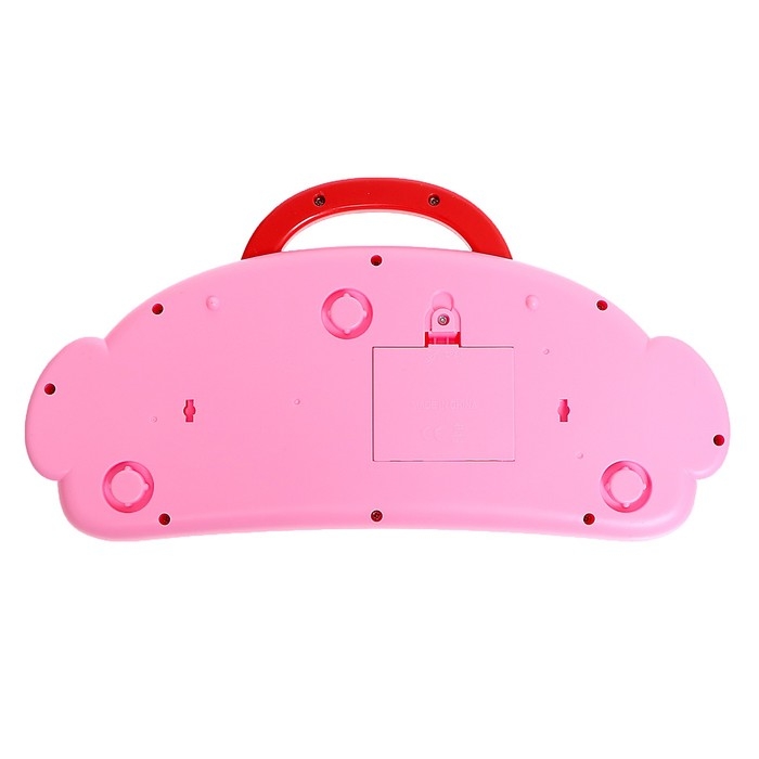 Пианино &laquo;Весёлые зверята&raquo;, звук, цвет розовый