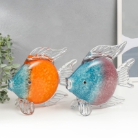 Сувенир стекло "Рыба" под муранское стекло МИКС 16х20 см Сувенир стекло "Рыба" под муранское стекло МИКС 16х20 см