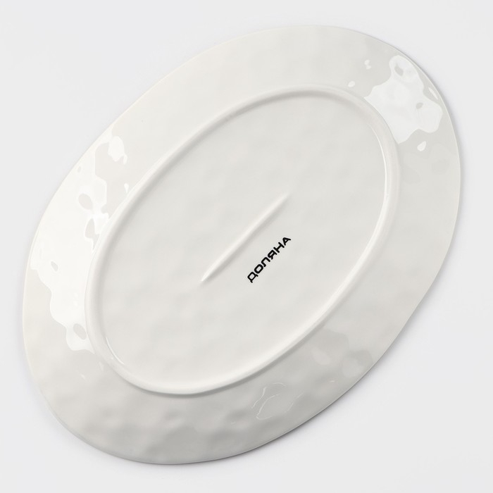 Блюдо фарфоровое Доляна &laquo;Космос&raquo;, 30,8&times;21,7&times;3,3 см, цвет синий