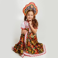 Карнавальный кокошник &laquo;Русская красавица&raquo; из фетра, с нанесением