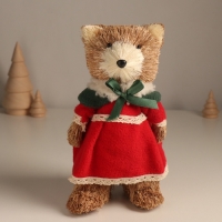 Декор "Мишутка в платье" 10х10х21 см Декор "Мишутка в платье" 10х10х21 см