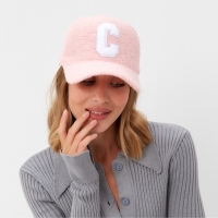 Бейсболка женская тёплая MINAKU барашек, размер 56-58, цвет розовый Бейсболка женская тёплая MINAKU барашек, размер 56-58, цвет розовый