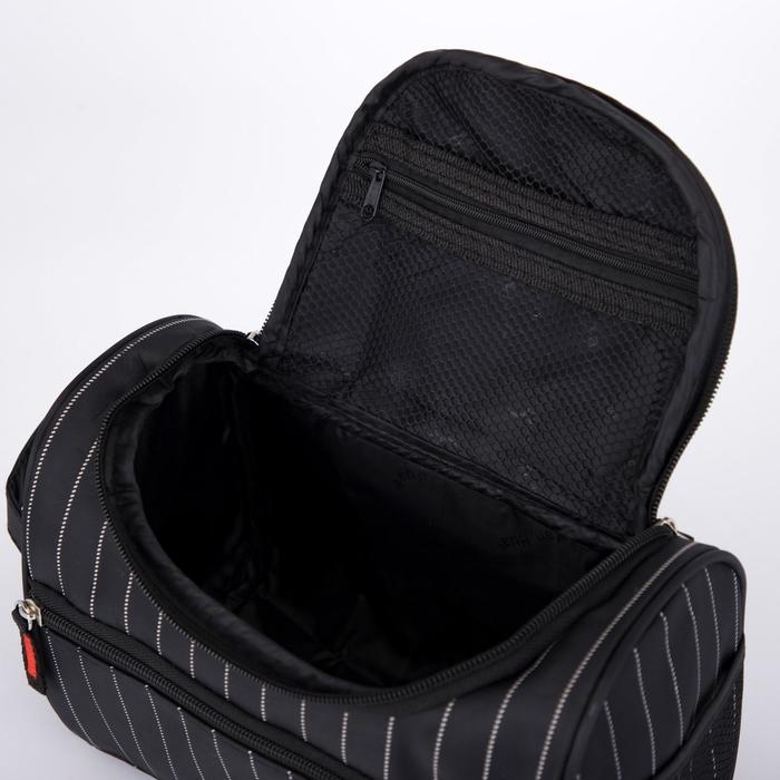 Косметичка на молнии, наружный карман, цвет чёрный Косметичка на молнии, наружный карман, цвет чёрный