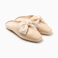 Тапочки женские, размер 36-37, цвет молочный Тапочки женские, размер 36-37, цвет молочный