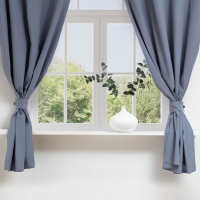 Комплект штор для кухни с подхватами Этель "Kitchen", цвет синий, 150х180 см - 2 шт Комплект штор для кухни с подхватами Этель "Kitchen", цвет синий, 150х180 см - 2 шт