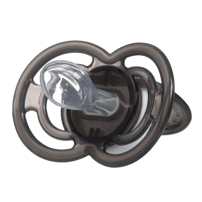 Соска - пустышка силиконовая ортодонтическая «Слоник», от 0 мес., с колпачком, цвет черный Соска - пустышка силиконовая ортодонтическая «Слоник», от 0 мес., с колпачком, цвет черный