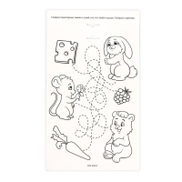 Игра на липучках, конструктор &laquo;Животные и еда&raquo;, Весёлые липучки МИНИ, 8 деталей