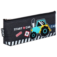 Пенал школьный на молнии "Трактор", микс Пенал школьный на молнии "Трактор", микс