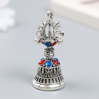 Колокольчик металл "Колокол императора" с цветными камешками d=2,7 см 5х2,7х2,7 см Колокольчик металл "Колокол императора" с цветными камешками d=2,7 см 5х2,7х2,7 см