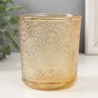 Банка для свечей стекло "Сиеста" прозрачный оранжевый 350 мл 8,5х8,5х10 см Банка для свечей стекло "Сиеста" прозрачный оранжевый 350 мл 8,5х8,5х10 см