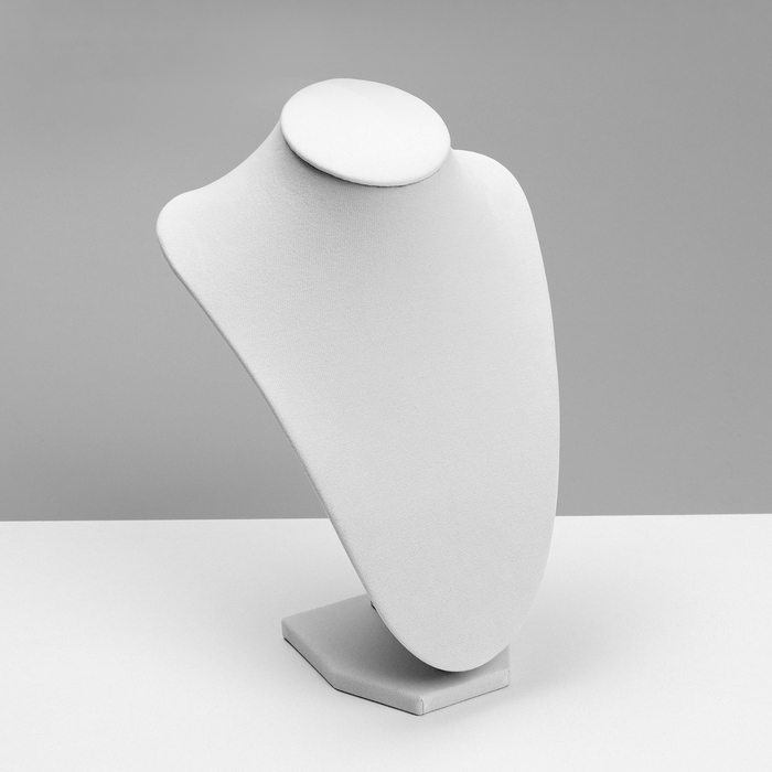 Бюст для украшений, 17 &times; 11 &times; 25 см, цвет белый