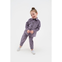 Костюм детский KAFTAN "Velvet", размер 36 (134-140), цвет фиолетовый