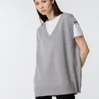 Жилет оверсайз унисекс Tad, светло-серый, размер S/M