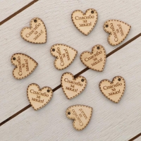 Набор бирок 10 шт, сердце "Спасибо за заказ", 2,5х2,5см Набор бирок 10 шт, сердце "Спасибо за заказ", 2,5х2,5см