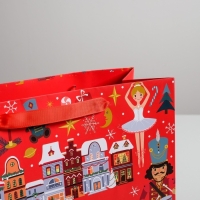 Пакет подарочный новогодний ламинированный квадратный «Щелкунчик», 30 х 30 х 12 см, Новый год Пакет подарочный новогодний ламинированный квадратный «Щелкунчик», 30 х 30 х 12 см, Новый год